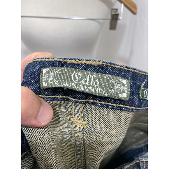 Cello Woman’s Jean's Blue Denim Straight Slim Leg 5-Pocket Size 0 x 32 - Picture 9 of 12